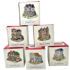 Liberty Falls The Americana Collection Christmas Village HandPainted 90s Vintage